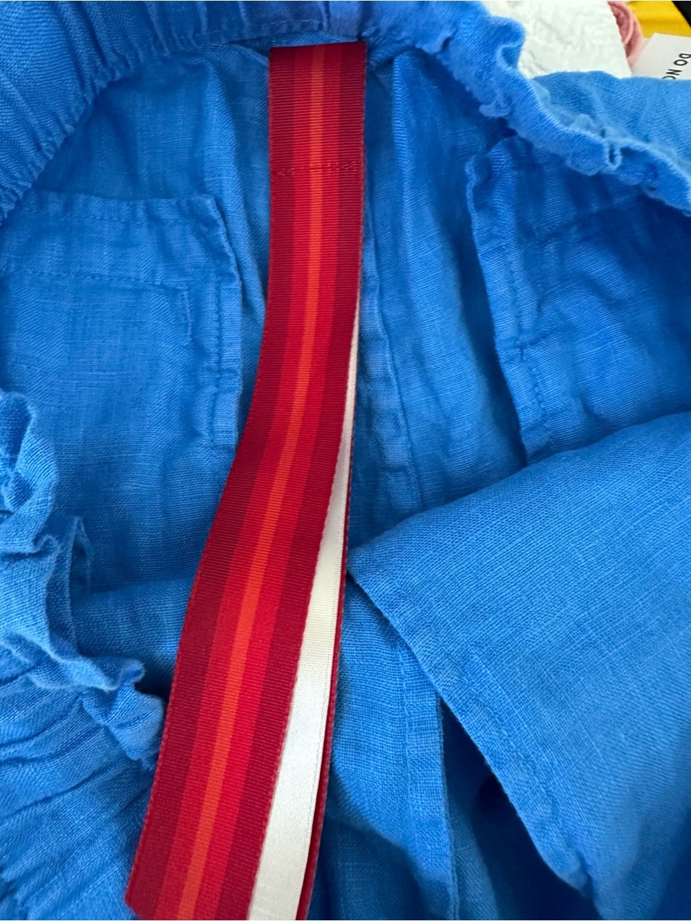 Left On Friday Getaway women’s linen Shorts blue Small - Picture 11 of 15
